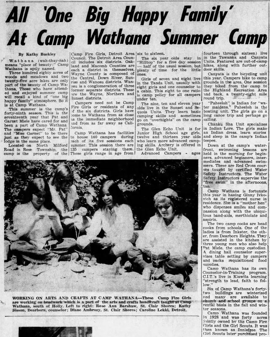 Camp Wathana - Jul 22 1971 Article